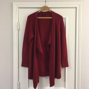 Red Talbots Cardigan Sweater M